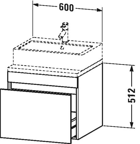 DS531001414 DuraStyle Тумбочка для консоли Терра, декор Duravit - Вид №1
