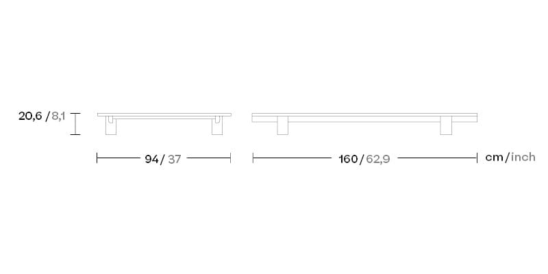 Прямоугольный журнальный столик Kettal Molo ARCH-00064527 - Вид №3