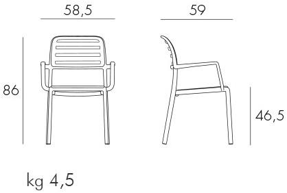 Nardi Стул складной с подлокотниками Step/spritz sun-id-1403610 - Вид №4