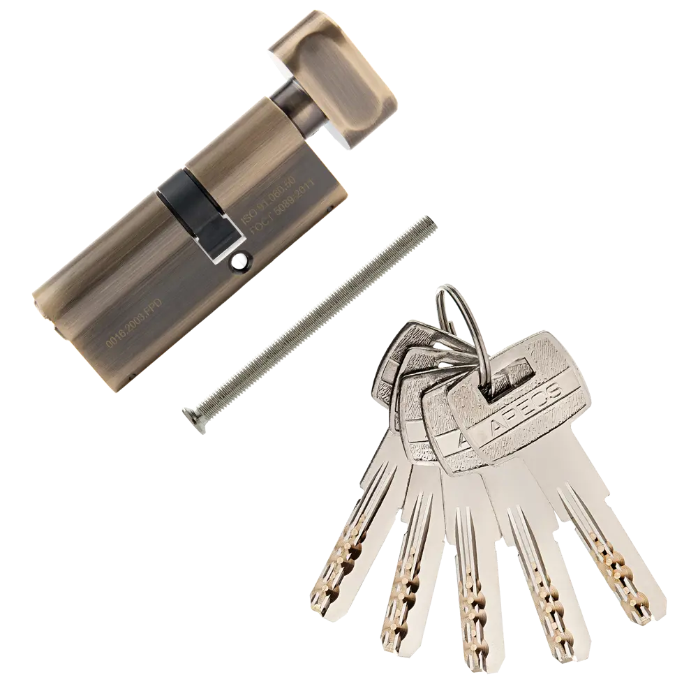 APECS Цилиндровый механизм для замка 35×45 мм бронза с комплектом ключей 85559788 PRO LM STLM-0063855 - Вид №1