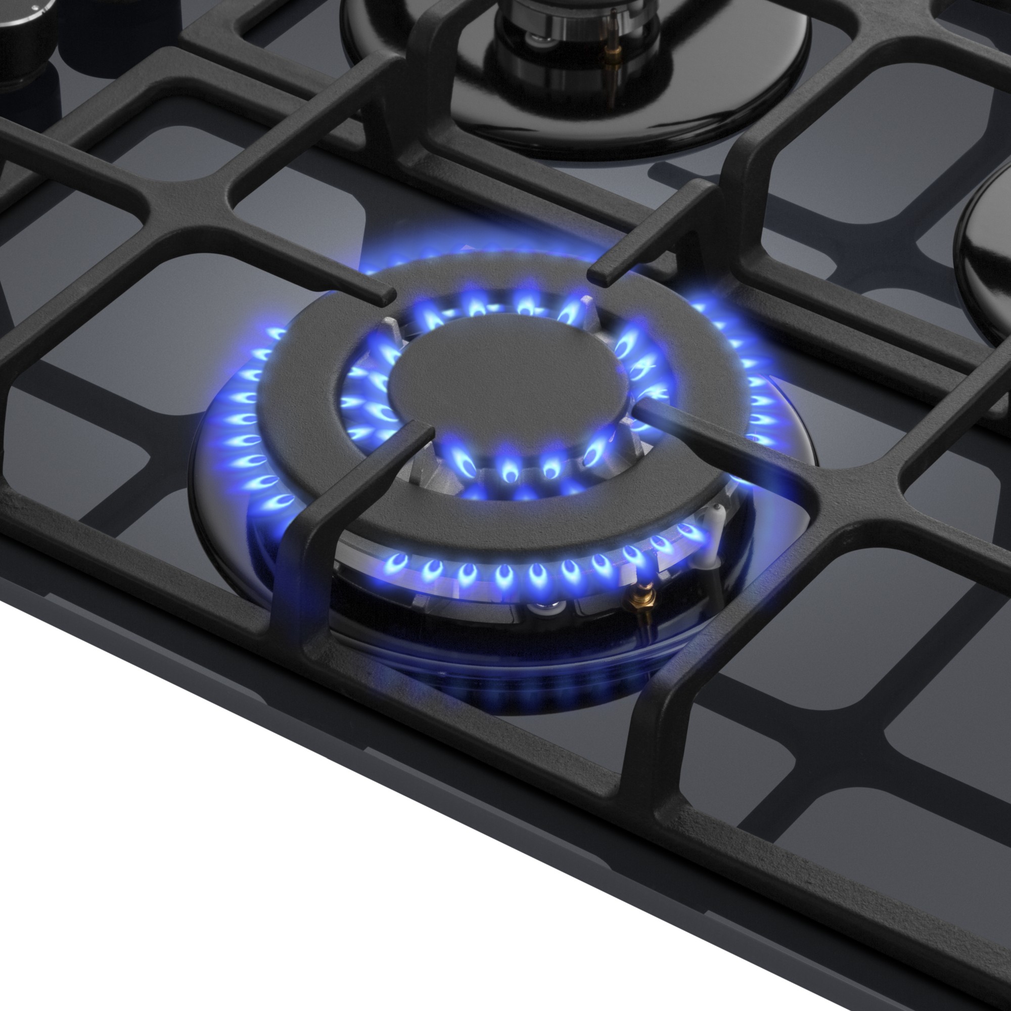 9202537 Газовая варочная поверхность Meferi MGH604GR GLASS ULTRA STDN-0064788 - Вид №4