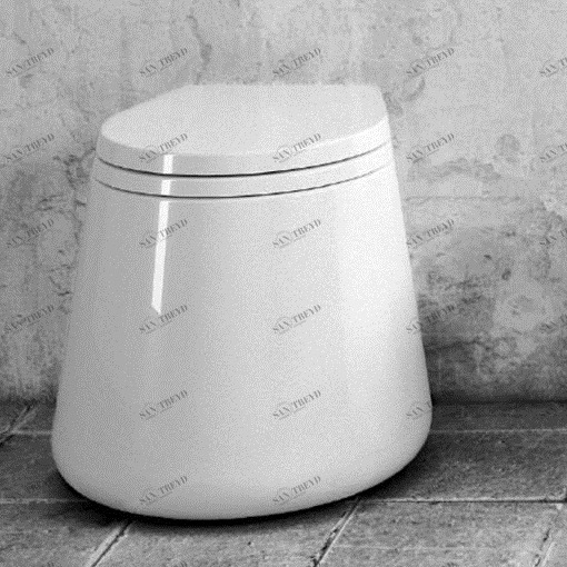 CT00200001 Приставной унитаз напольный Белый Disegno Ceramica CATINO Италия