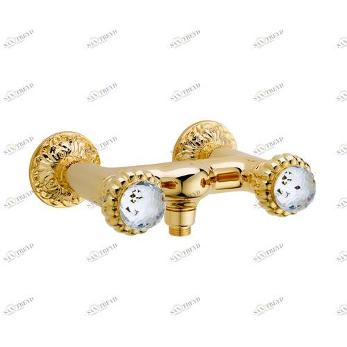 23149DS Смеситель для душа внешний монокомандный, ручка Сваровски EFFEPI RUBINETTERIE Crystal 