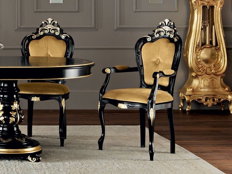 Мягкий стул с подлокотниками Modenese Luxury Interiors Villa Venezia ARCH-00024614