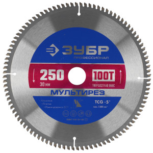 Диск пильный ЗУБР Мультирез 36907-250-30-100_z01 9173804