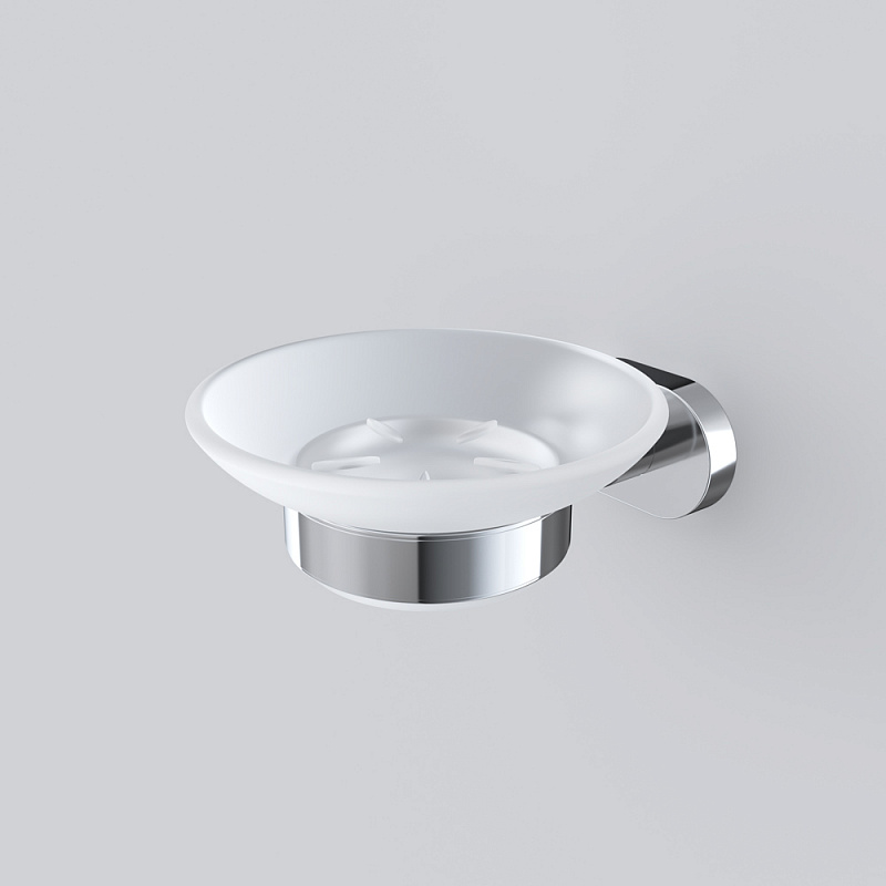 A7434200 L Стеклянная мыльница с настенным держателем хром AM.PM Sense - Вид №2