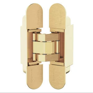 Скрытая петля дверная U3D3000 115x23x26 мм ЦАМ цвет золото