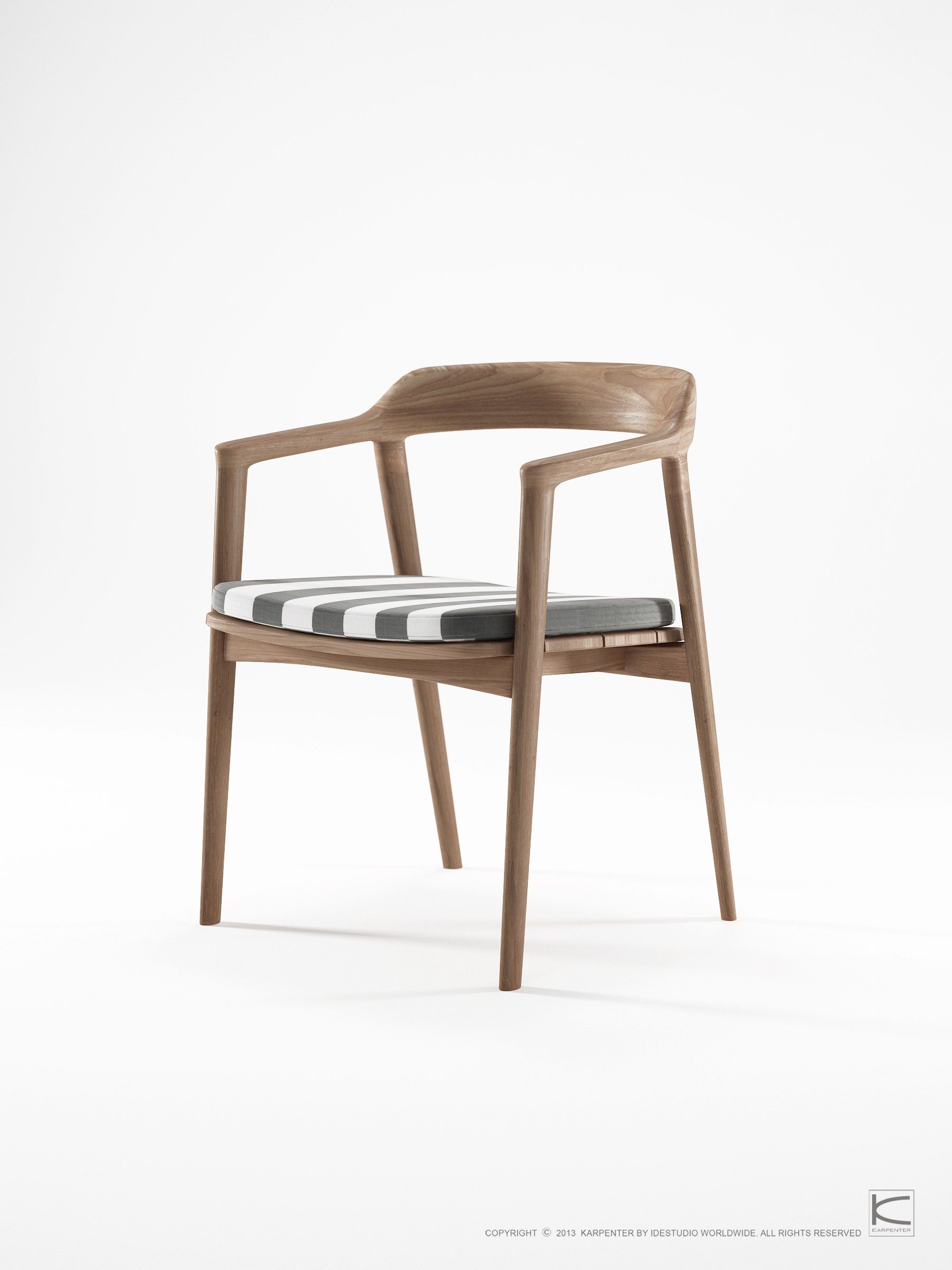 Стул из тикового дерева с подлокотниками KARPENTER Grasshopper Outdoor ARCH-00022537 - Вид №23