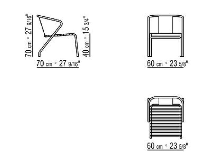 Веревочное садовое кресло с подлокотниками Flexform Calipso ARCH-00029080 - Вид №7