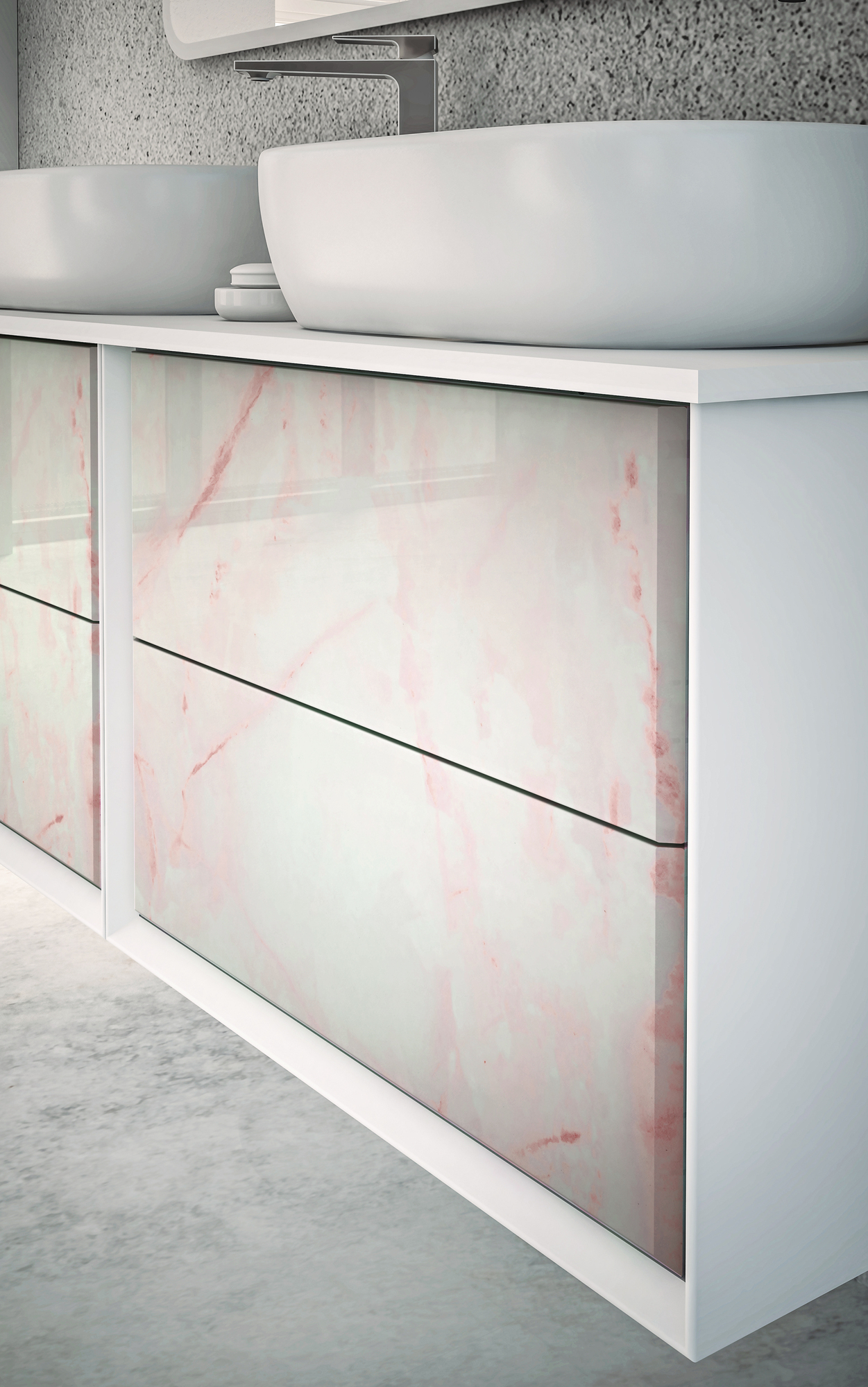 Мебель для ванной CEZARES BELLAGIO 140 Light Pink Stone - Вид №1