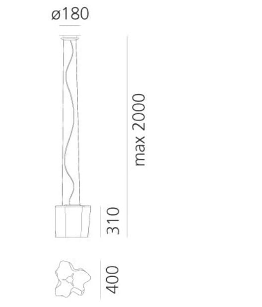 Подвесной светильник из дутого стекла In Stock Artemide ARCH-00031447 - Вид №2