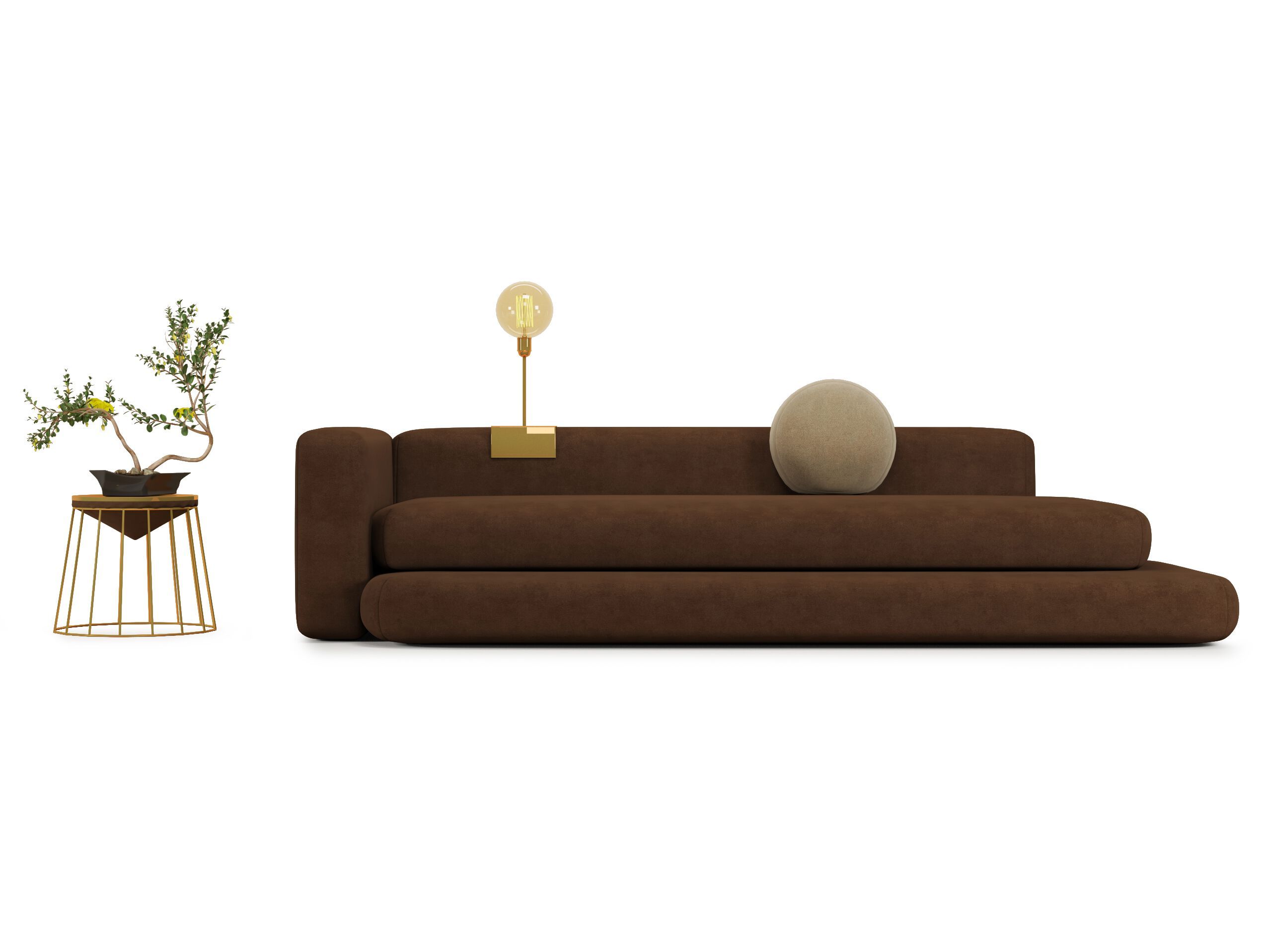 3-местный тканевый диван HANNABI MODEL NO.28 ARCH-00145353 - Вид №1