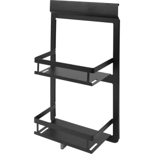 Полка для рейлинга подвесная Swensa Lund двухъярусная цвет чёрный