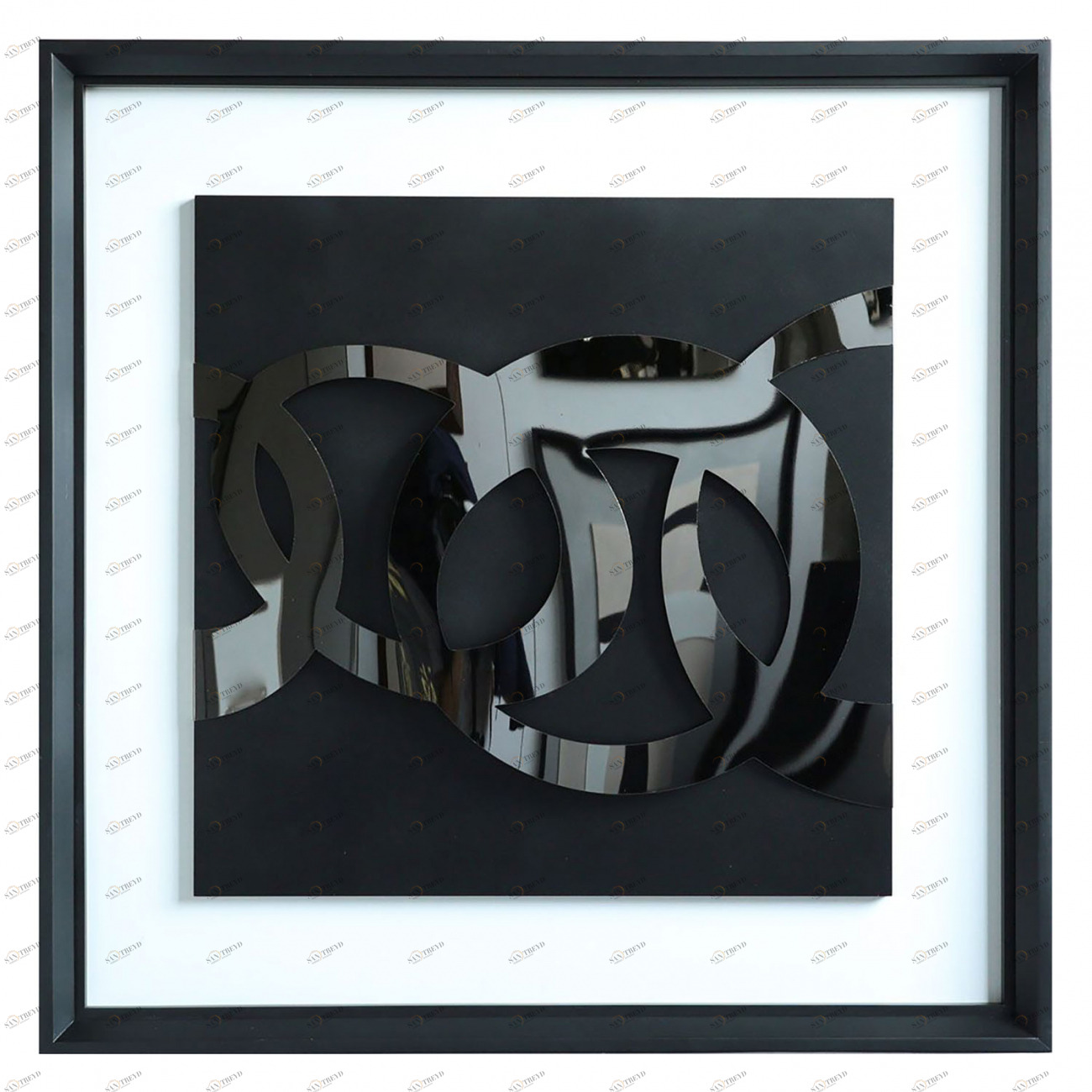 Панно-картина на стену Temper Black EVENHOME  192763 Белый;черный 