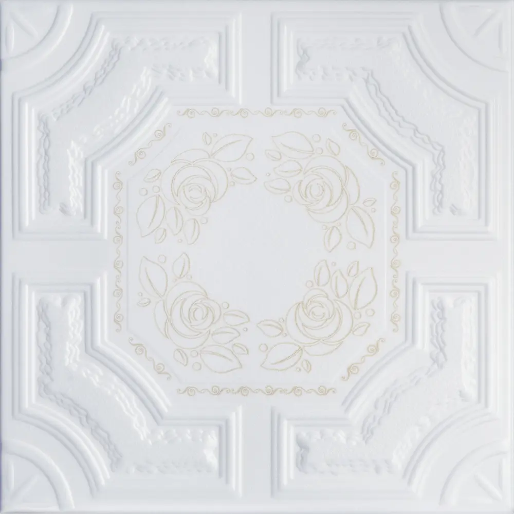 Плитка потолочная экструдированный полистирол золото Формат Империал 50 x 50 см 2 м² FORMAT STLM-2072416