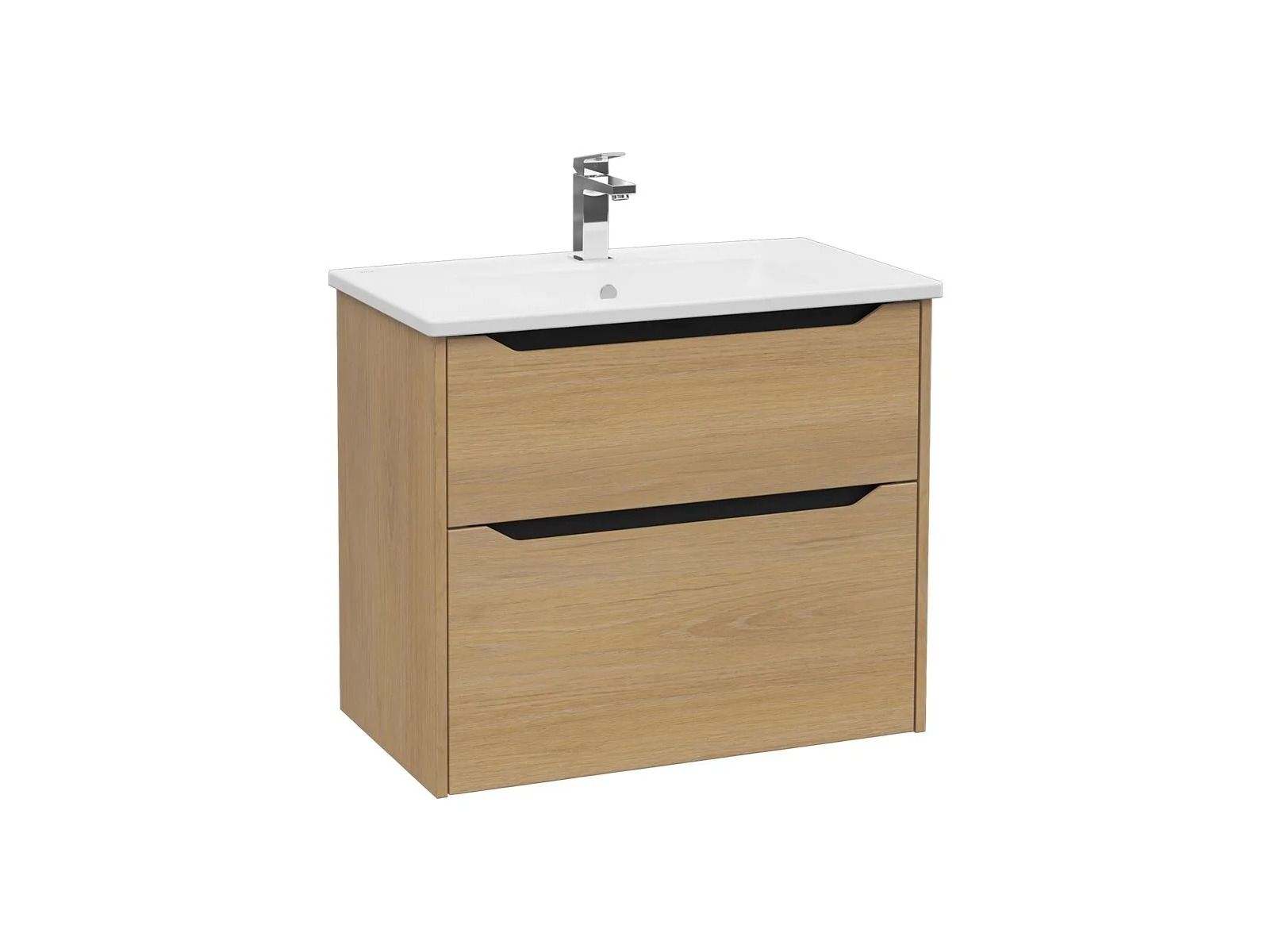 Подвесной шкаф для умывальника со встроенной раковиной с ящиками VitrA Bathrooms Integra Square ARCH-00124085