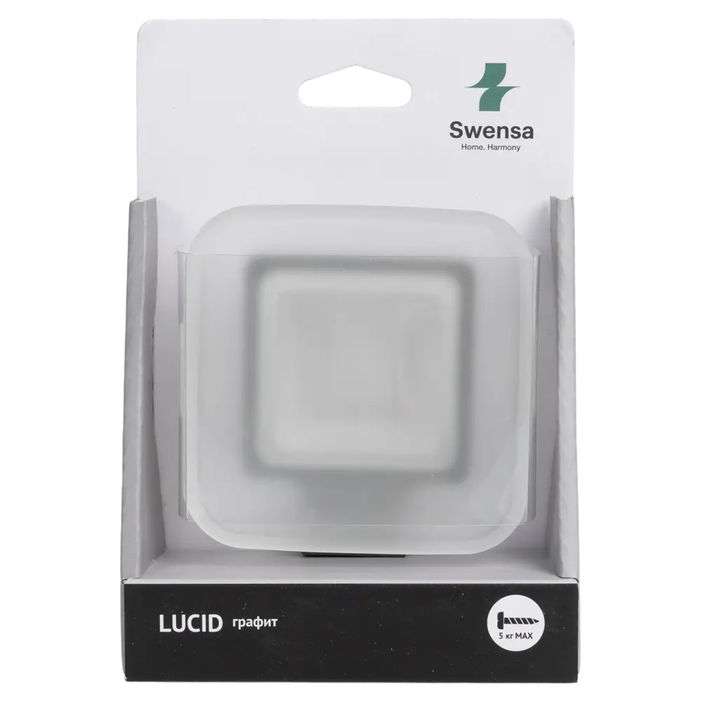 Мыльница Swensa Lucid графит — стильный аксессуар для ванной 89368771 STLM-1564060 - Вид №3