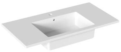 CALC10051T0M Подвесной умывальник Azzurra ceramica Подвесная консоль 100 см CUT