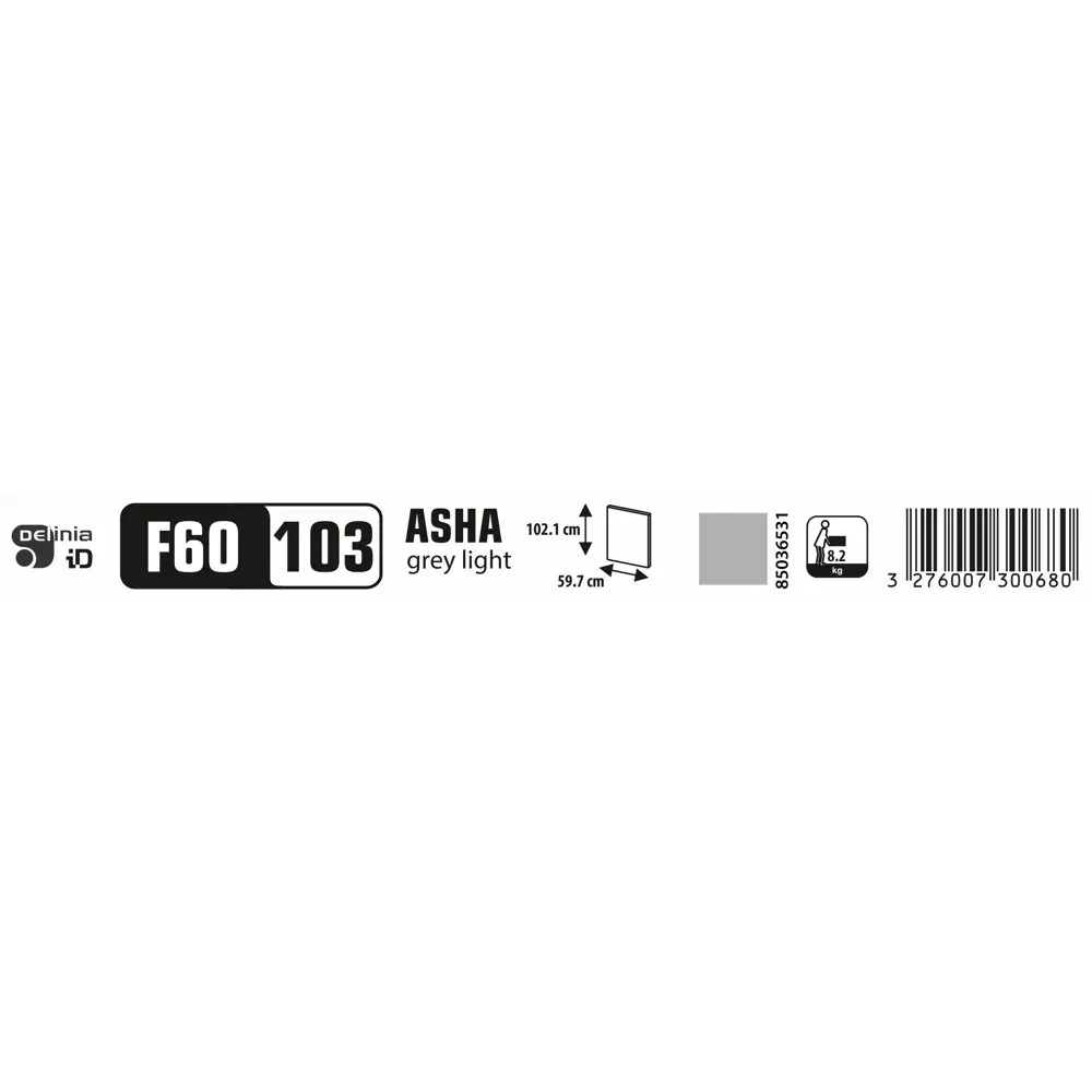 Фасад DELINIA ID для духового шкафа Аша светло-серый 44.7x16.7 см 85036531 STLM-0057826 - Вид №10