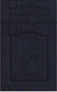 Фасады для кухни Кантри Фрезеровка «Оксфорд» Дуб фактурный чернильный №525