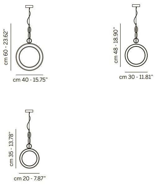 Euroluce Lampadari Подвесной светильник из металла Girasole sun-id-1467081 - Вид №3