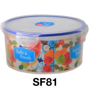 SF8-1 Контейнер пищевой круглый 1,4 Л Цветочная коллекция 