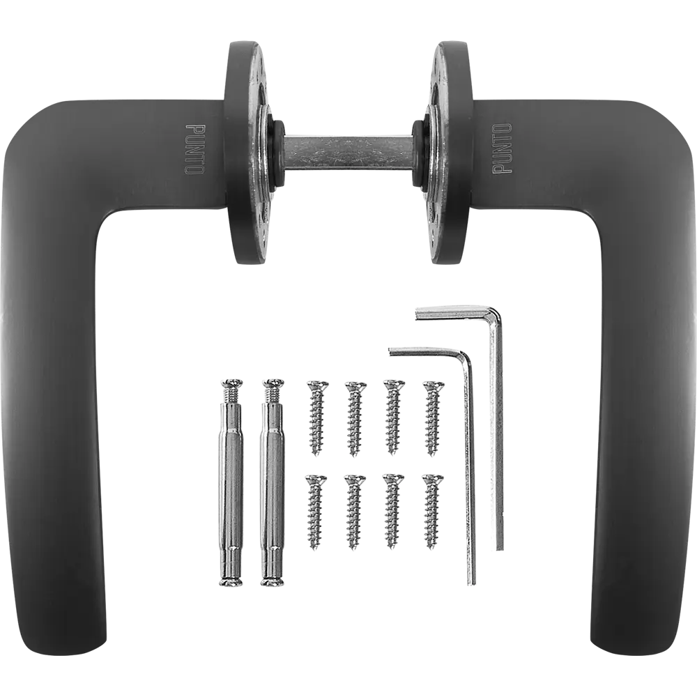 Дверные ручки PUNTO Marea графит для межкомнатных и входных дверей 85203510 STLM-0059867 - Вид №1