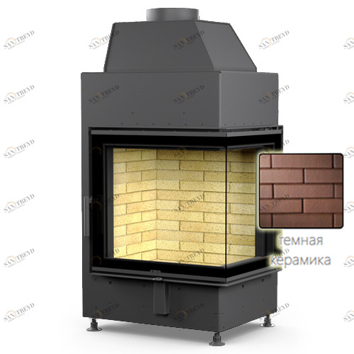 Каминная топка ASTOV П2С 600 темная керамика 6787