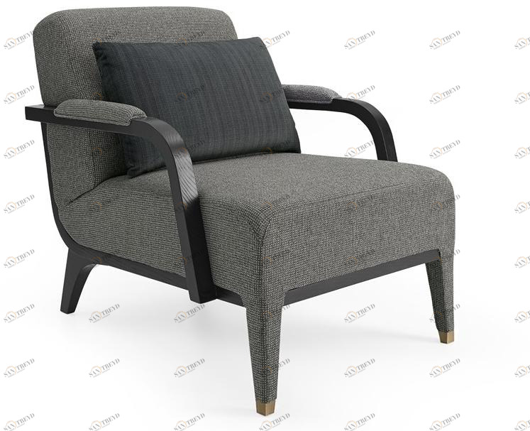 A.R. Arredamenti Кресло из ткани с подлокотниками Dilan D84