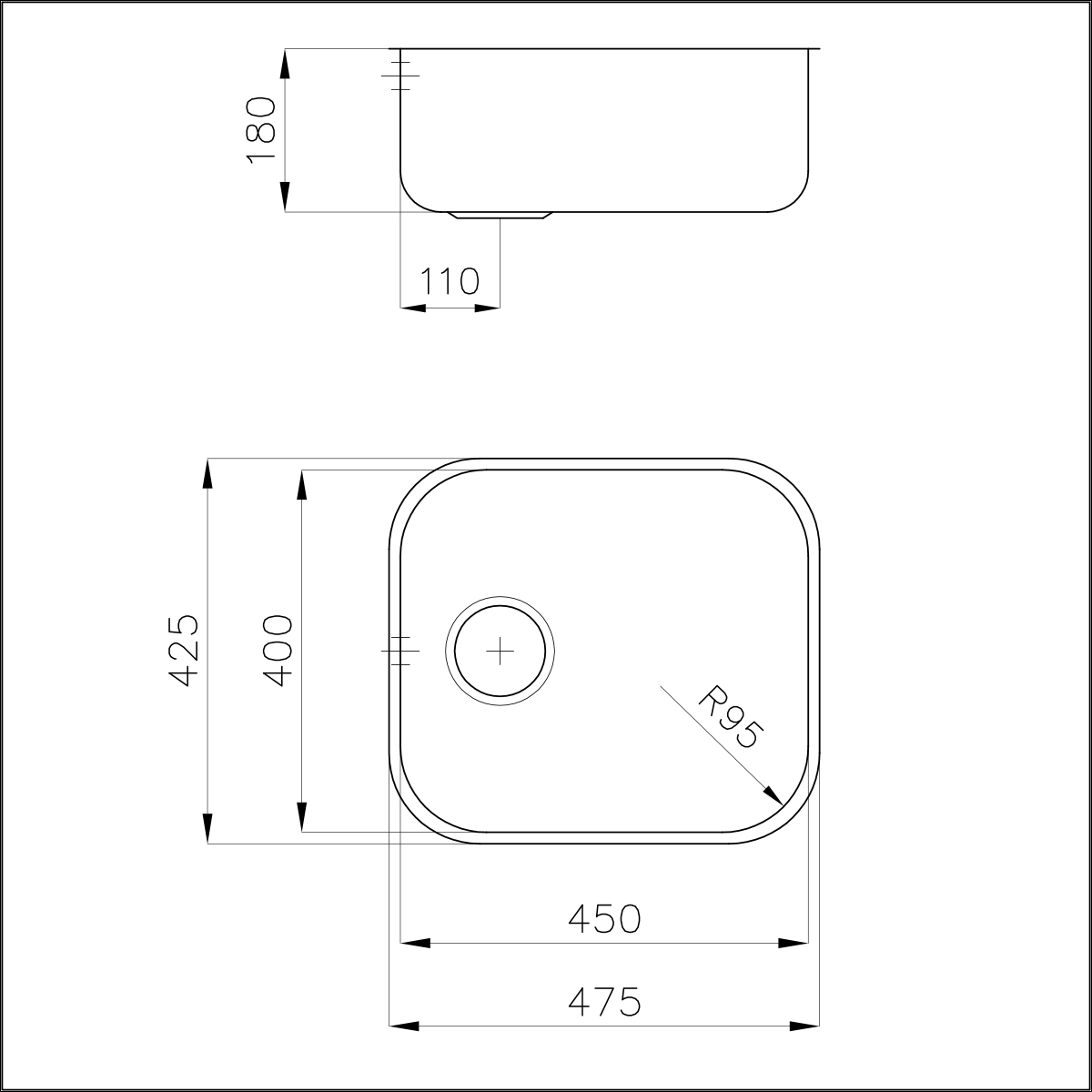 1811050 Раковина Big Bowl 1811 050 Fosterspa  - Вид №1