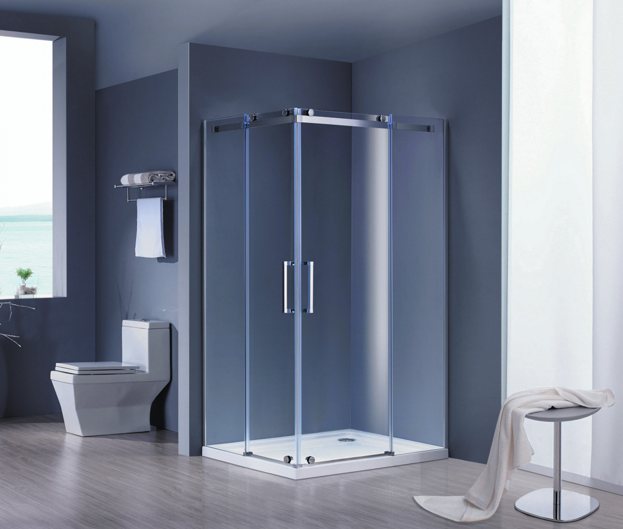 Душевое ограждение GROSSMAN GR-1120R Cosmo 120*90*190 прямоугольник, двери раздвижные