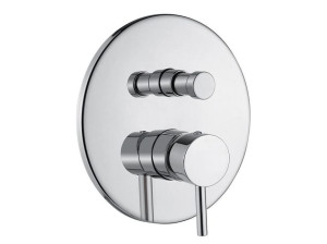 Однорычажный встраиваемый смеситель для душа с переключателем