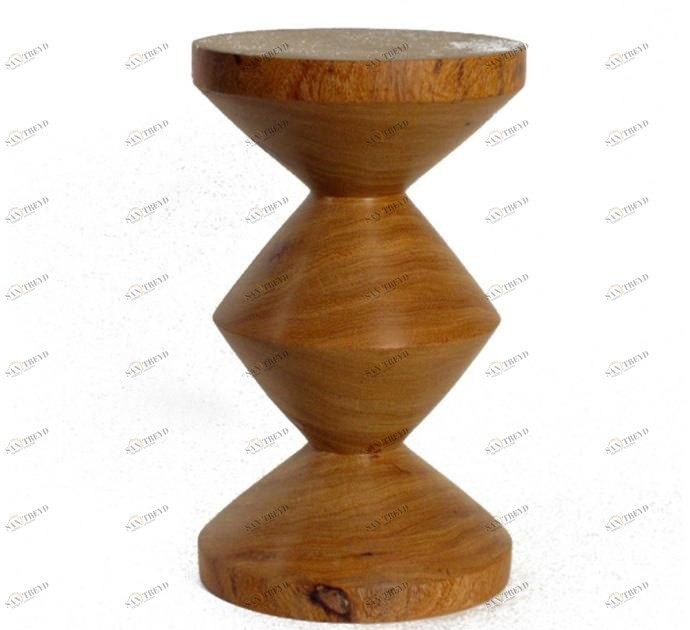 Pols Potten Низкий деревянный табурет  500-030-026 