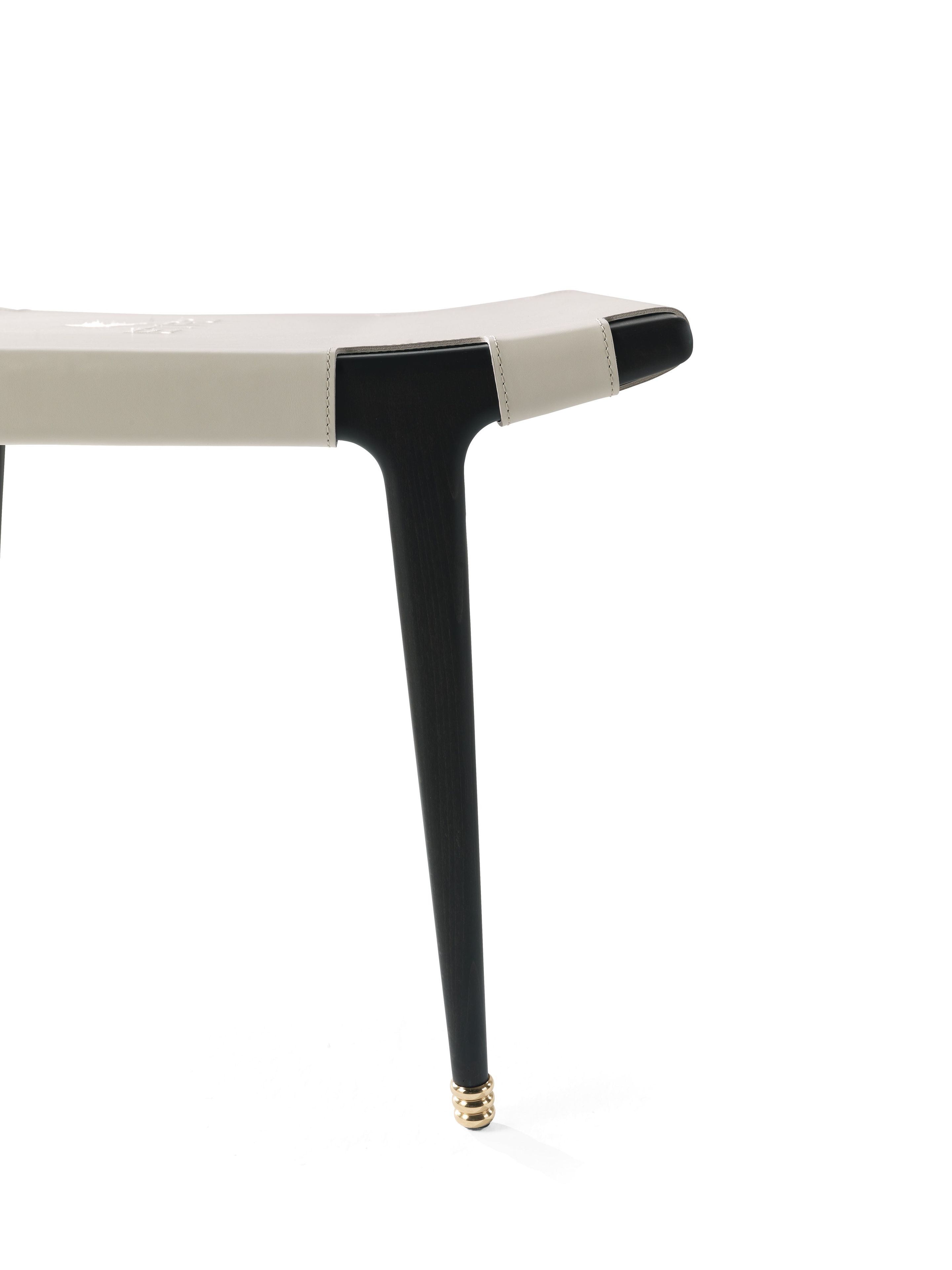 Квадратный стол из дерева и кожи ETRO Home Interiors Dinka ARCH-00104381 - Вид №4