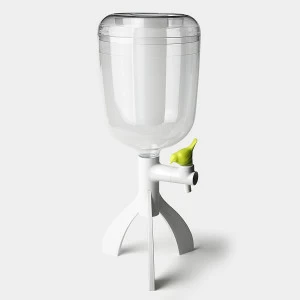 Диспенсер для воды настольный 3 л зеленый Thirsty Bird QUALY ДИЗАЙНЕРСКИЕ 00-3871460 Белый;зеленый