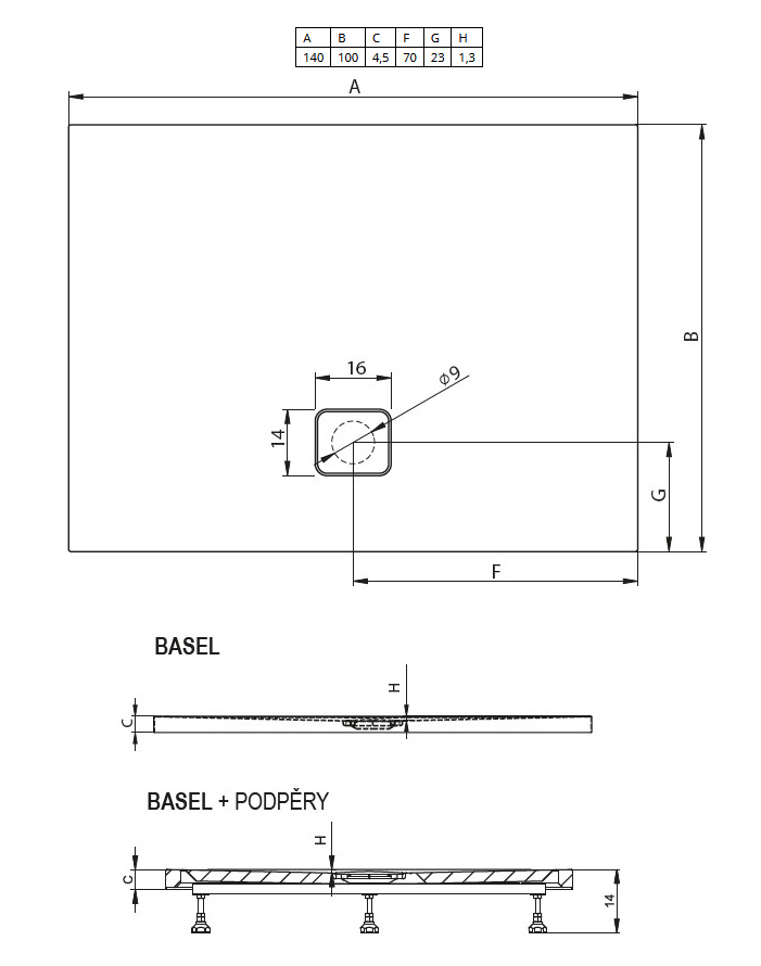 DC380050000000S Поддон Riho Basel Santreyd - Вид №2