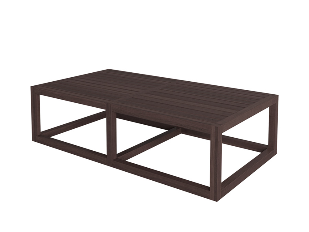 Журнальный столик прямоугольный бук N2 Palermo FURNITERA  120355 Коричневый  - Вид №1
