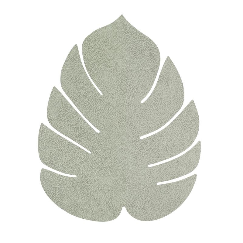 989950 HIPPO olive green подстановочная салфетка лист монстеры 42х35 см, толщина 1,6мм;LIND DNA 