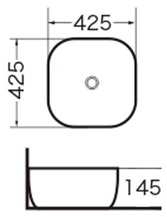 GR-3019 Накладная раковина на столешницу  прямоугольная Grossman  - Вид №2