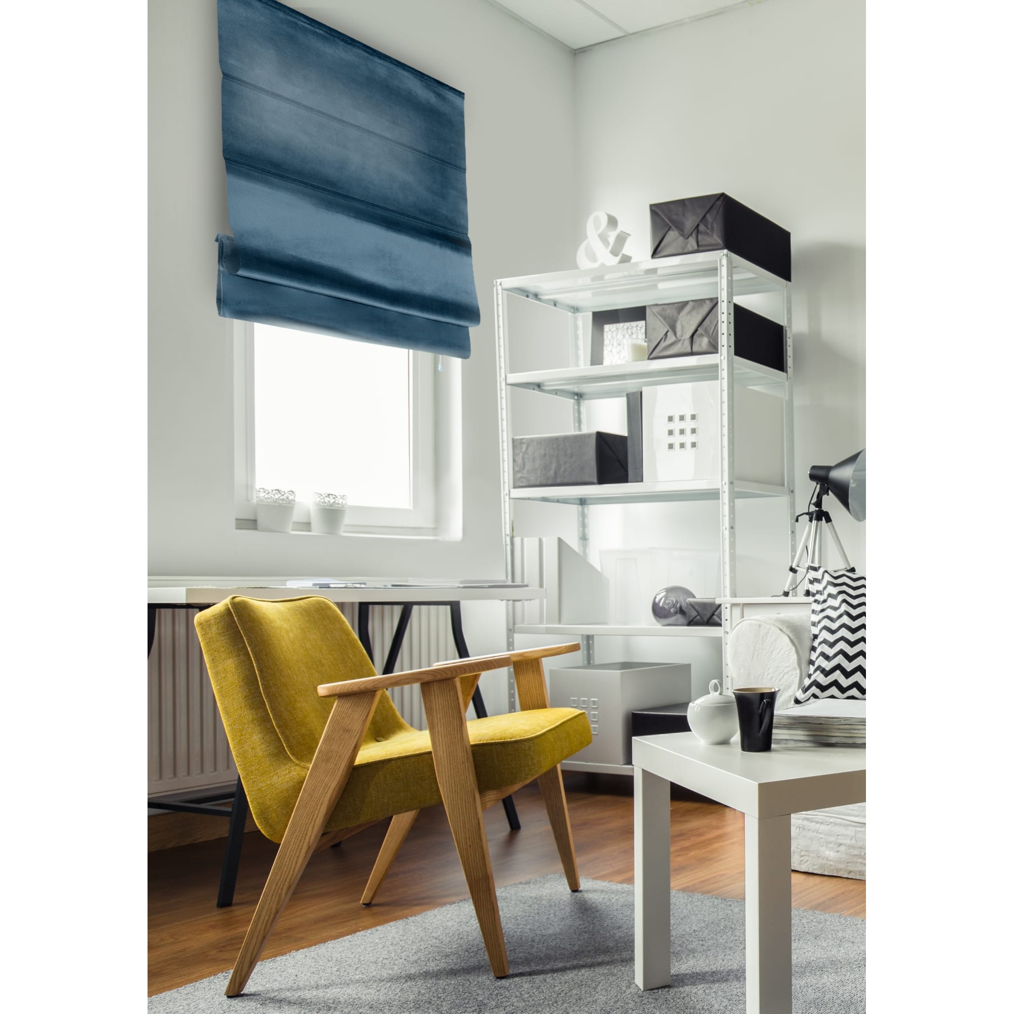 82411434 Штора римская Милфид, 60x160 см, цвет синий Santreyd  - Вид №6