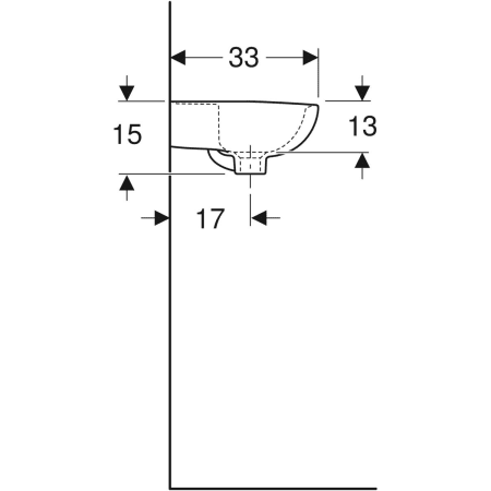 K91045000 Раковина Kolo Rekord с асимметричным переливом Geberit  - Вид №13