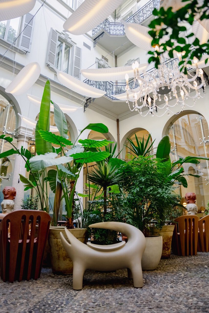 Светодиодный подвесной светильник из полиэтилена SLIDE банановый лист ARCH-00051671 - Вид №5