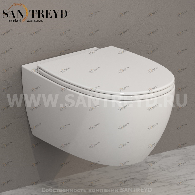 MDB02BI Подвесной унитаз настенный Белый Ceramica Globo 4ALL Италия