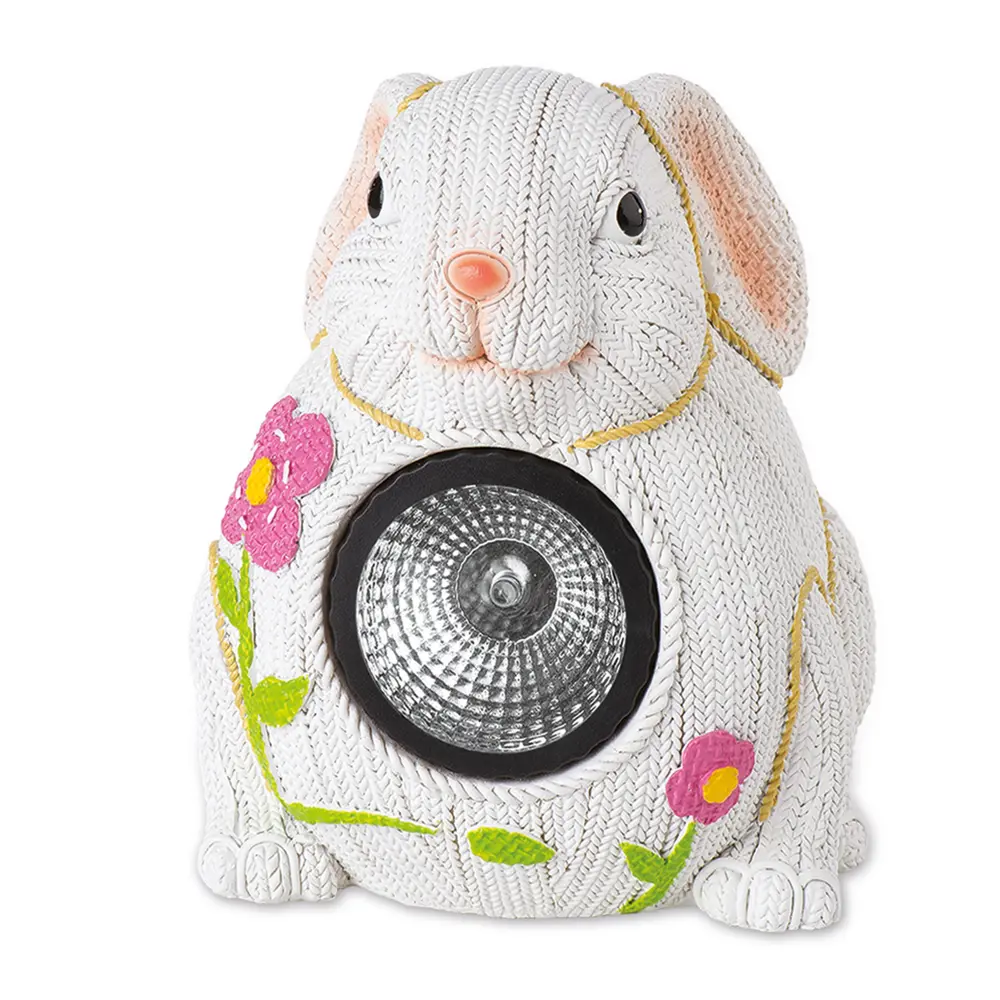 Светильник на солнечных батареях Knitrabbit, 15 см, полирезина/полипропен 15673769 STLM-2099626 Santreyd 