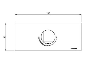 Смеситель для душа из нержавеющей стали с одним отверстием