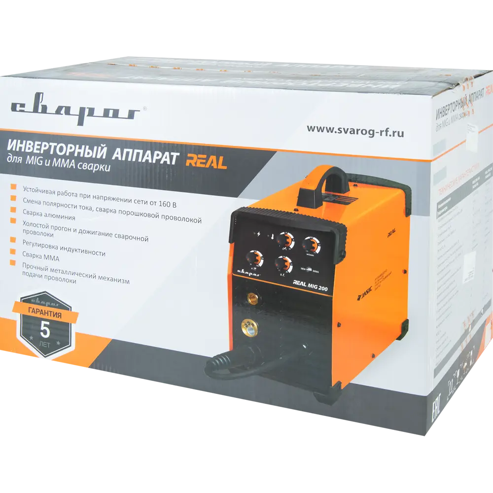 Сварочный полуавтомат инверторный Сварог MIG 200 Real N24002N, 200 А, до 4 мм STLM-2194008 - Вид №5
