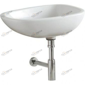 123555000 Подвесная раковина настенная овальная Keramag 