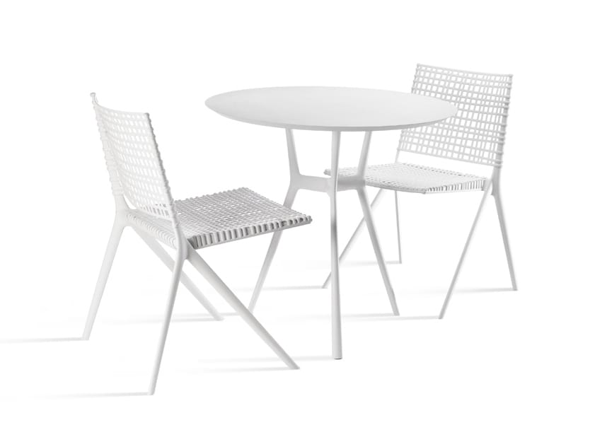 Алюминиевый круглый садовый стол с порошковым покрытием TRIBÙ Branch ARCH-00077140 - Вид №2