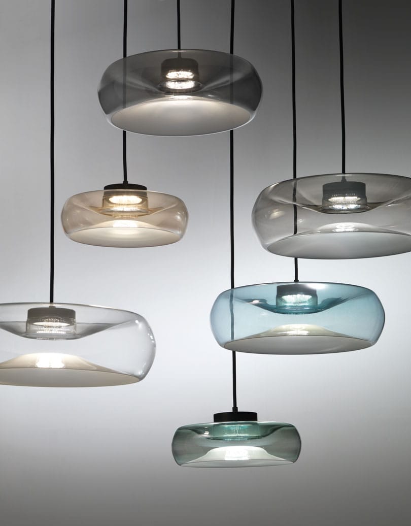 Стеклянный светодиодный подвесной светильник Cangini & Tucci Складная ARCH-00028757 - Вид №3