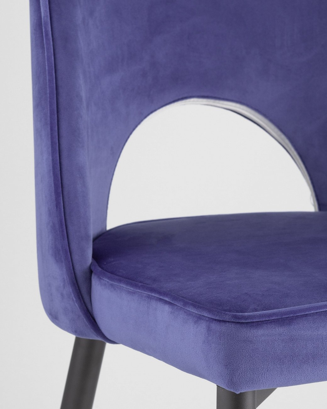 Стул со спинкой королевский синий с черными металлическими ножками "Молли" STOOL GROUP ДИЗАЙНЕРСКИЕ 00-3881921 Синий  - Вид №6